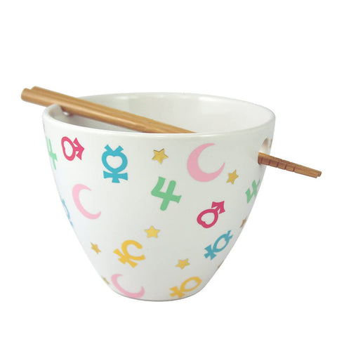 Elegant white ceramic with Sailor Moon motifs for daily use