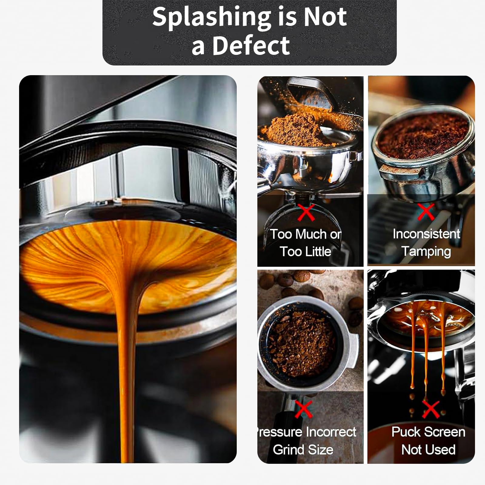 Includes 2-cup stainless steel filter basket for up to 18g grounds