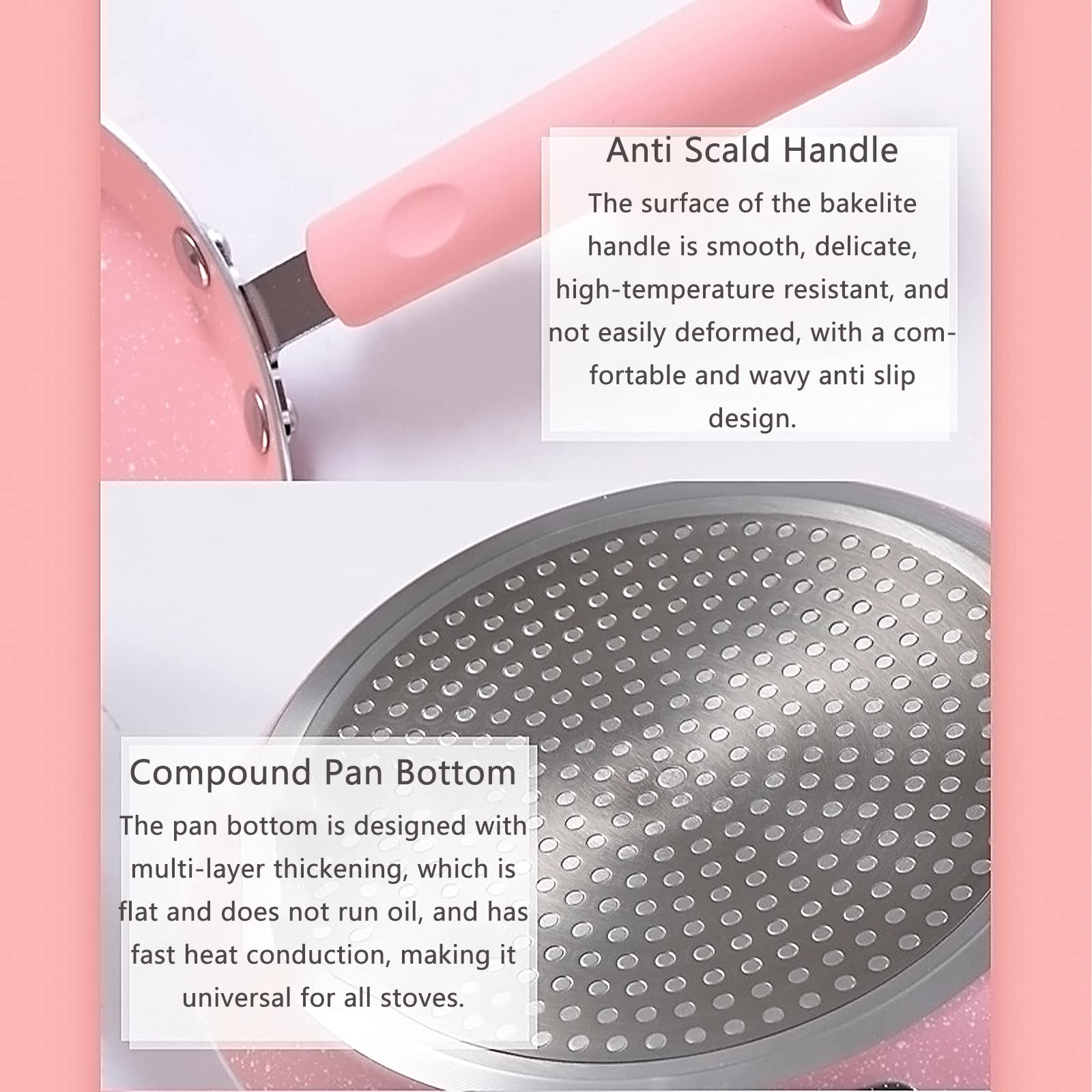 JUSTUP included 3-piece nonstick set elevates family meals.