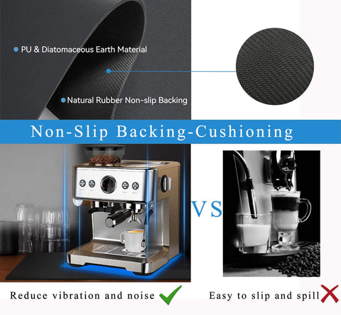 JuSiyley durable mat protects countertops during daily coffee and kitchen tasks