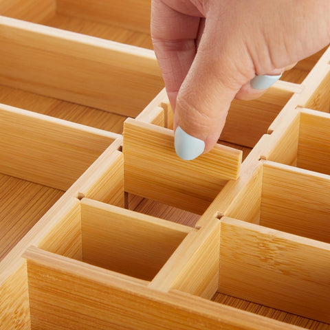 Juvale bathroom drawer tray for small items and grooming essentials.