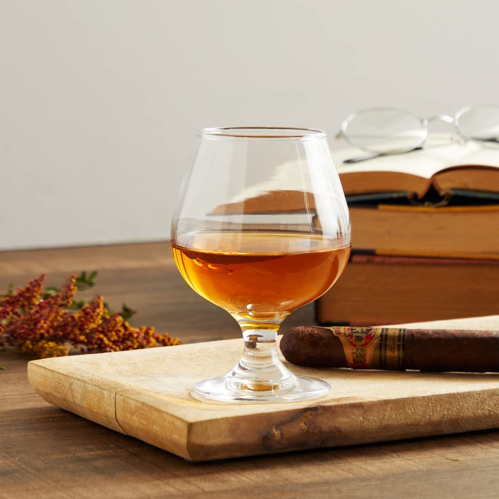 Juvale cognac balloon snifter 13oz ideal for savoring complex aromas.