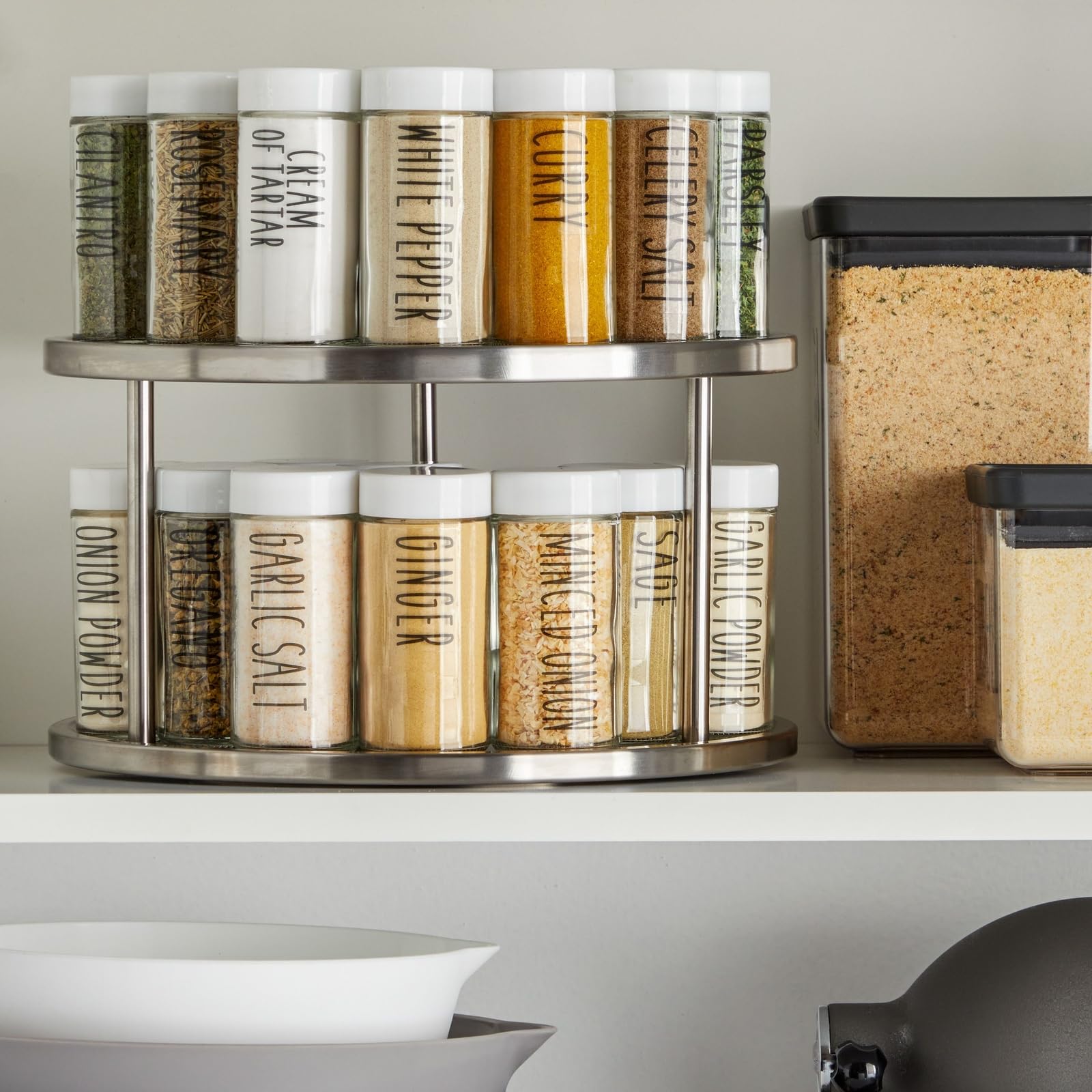 Juvale compact kitchen spice storage fits shelves without clutter