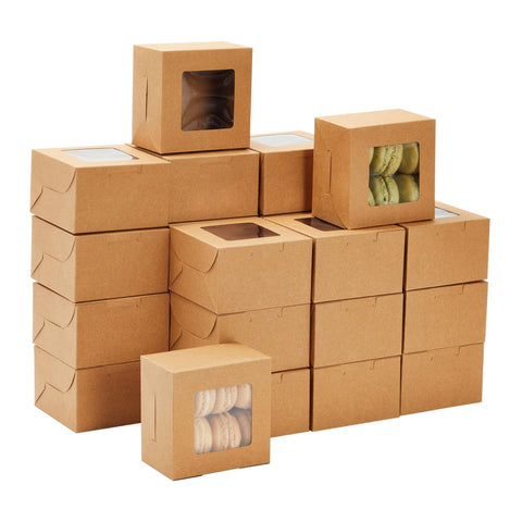 Juvale cookie boxes with window showcase treats for gifting and festive displays.