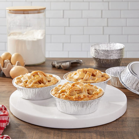 Juvale disposable foil pans for pie offering easy cleanup after holiday baking