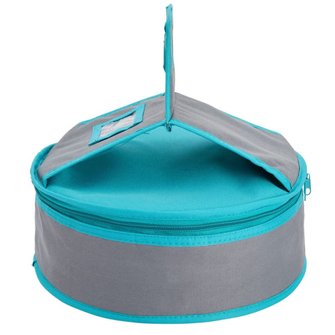 Juvale wide zipper opening allows quick access to dishes