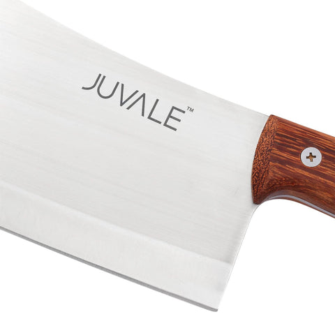 Juvale 8-inch blade cleaver ideal for holiday roast prep.