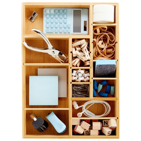 Juvale natural brown finish tray adds warm, tidy vibes.