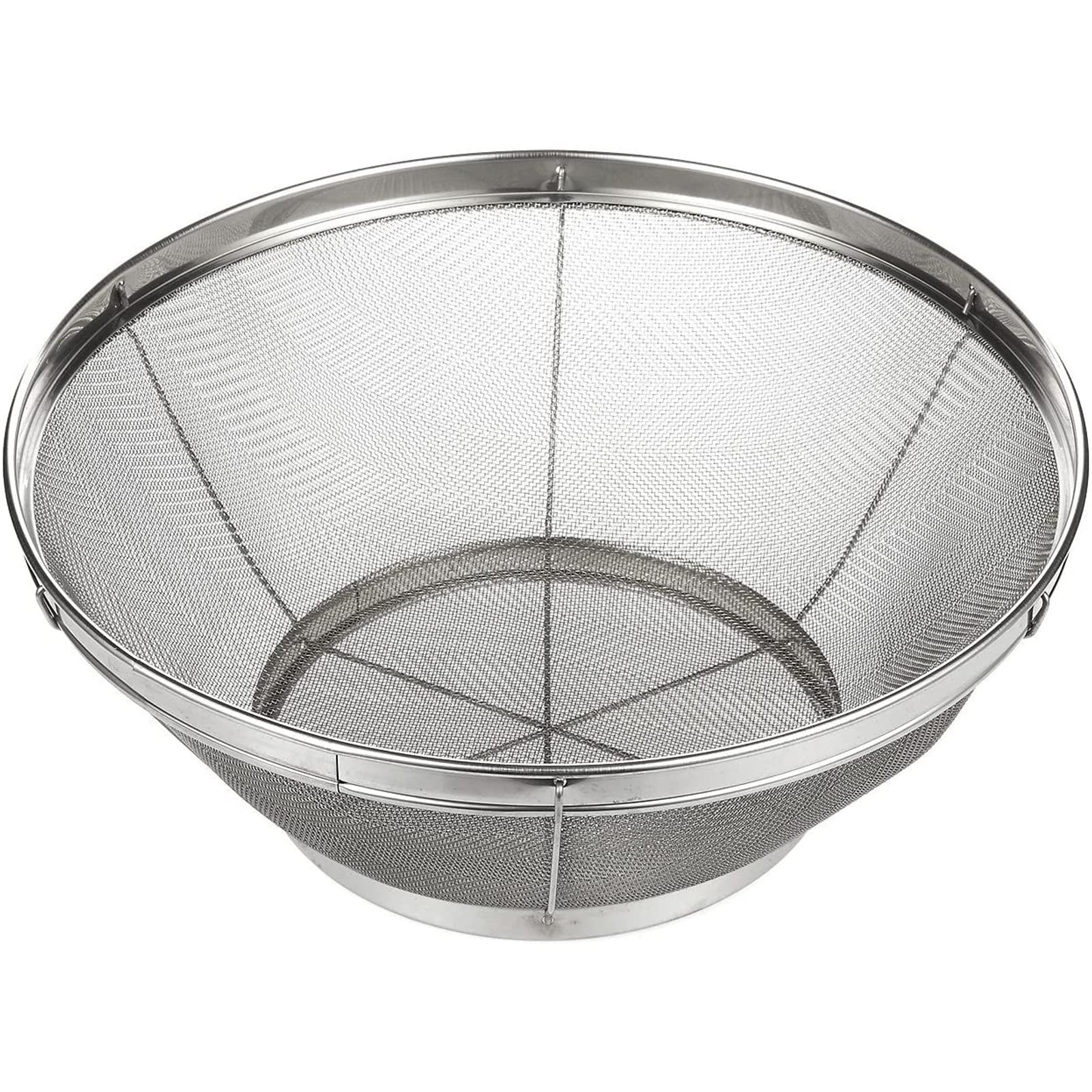 Juvale stainless steel fine mesh strainer shown for precise rinsing tasks