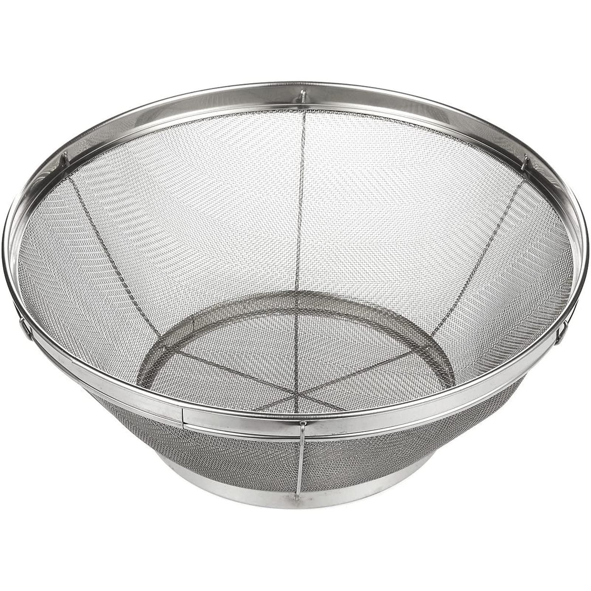 Juvale stainless steel fine mesh strainer shown for precise rinsing tasks