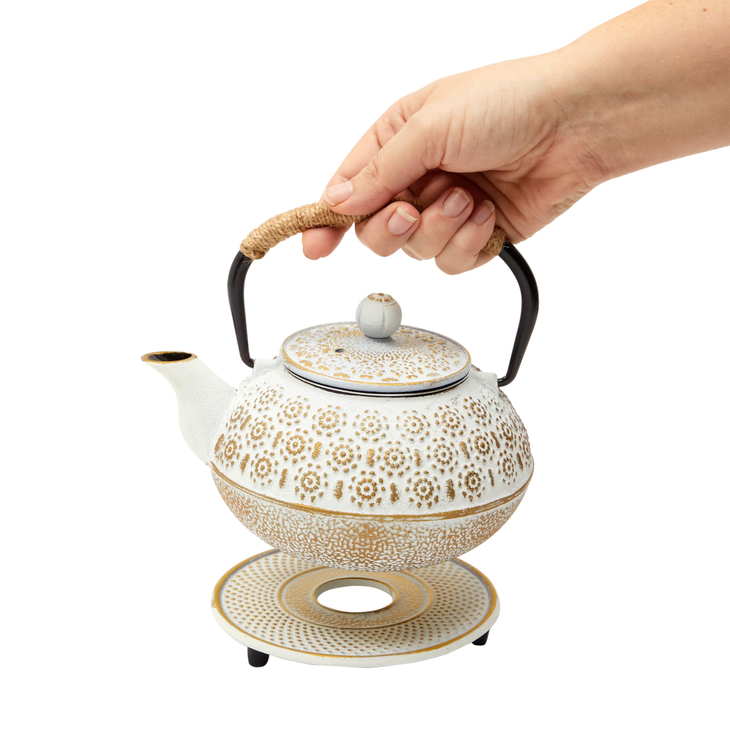 Juvale built-in infuser keeps leaves contained for a clean, full-bodied cup.