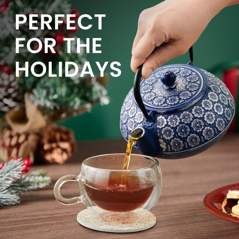 Juvale teapot with stainless-steel infuser for precise brews