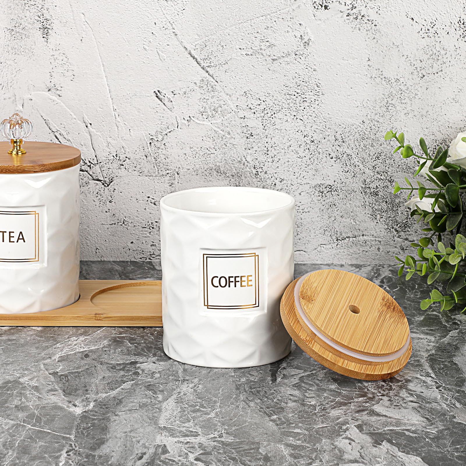 JUXYES sugar tea coffee jars simplify kitchen organization and access