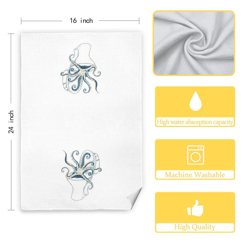 Jvpke octopus towels gift idea for women, kids, teachers.