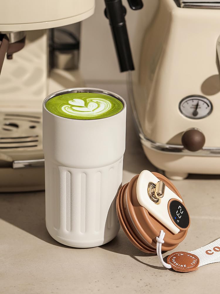 JWDREAMWAY LED temperature display shows real-time heat level for safe sipping.