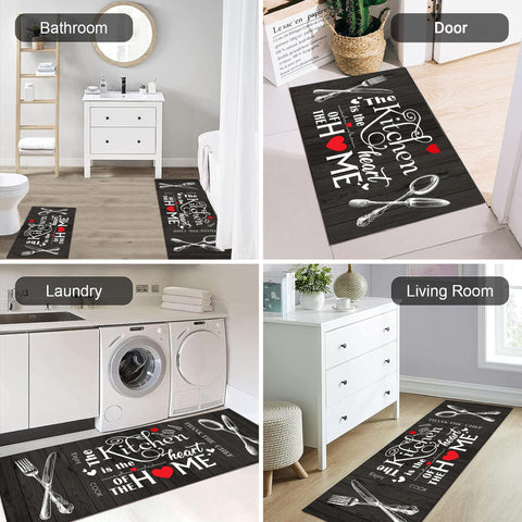 JWXCBIM Kitchen rug size coverage fits compact and larger spaces.