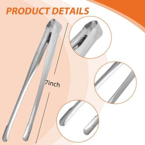 JXHAPY tongs with precision serrated tips for secure gripping