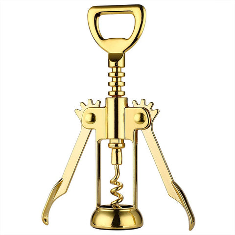 JXS Simple Wing Corkscrew Gold opens wine smoothly for effortless evenings.