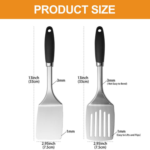 JXWING dishwasher-safe spatula with hanging hole for easy storage.