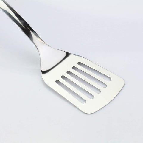 JXWING fish spatula ideal for turning fish, eggs, and pancakes.