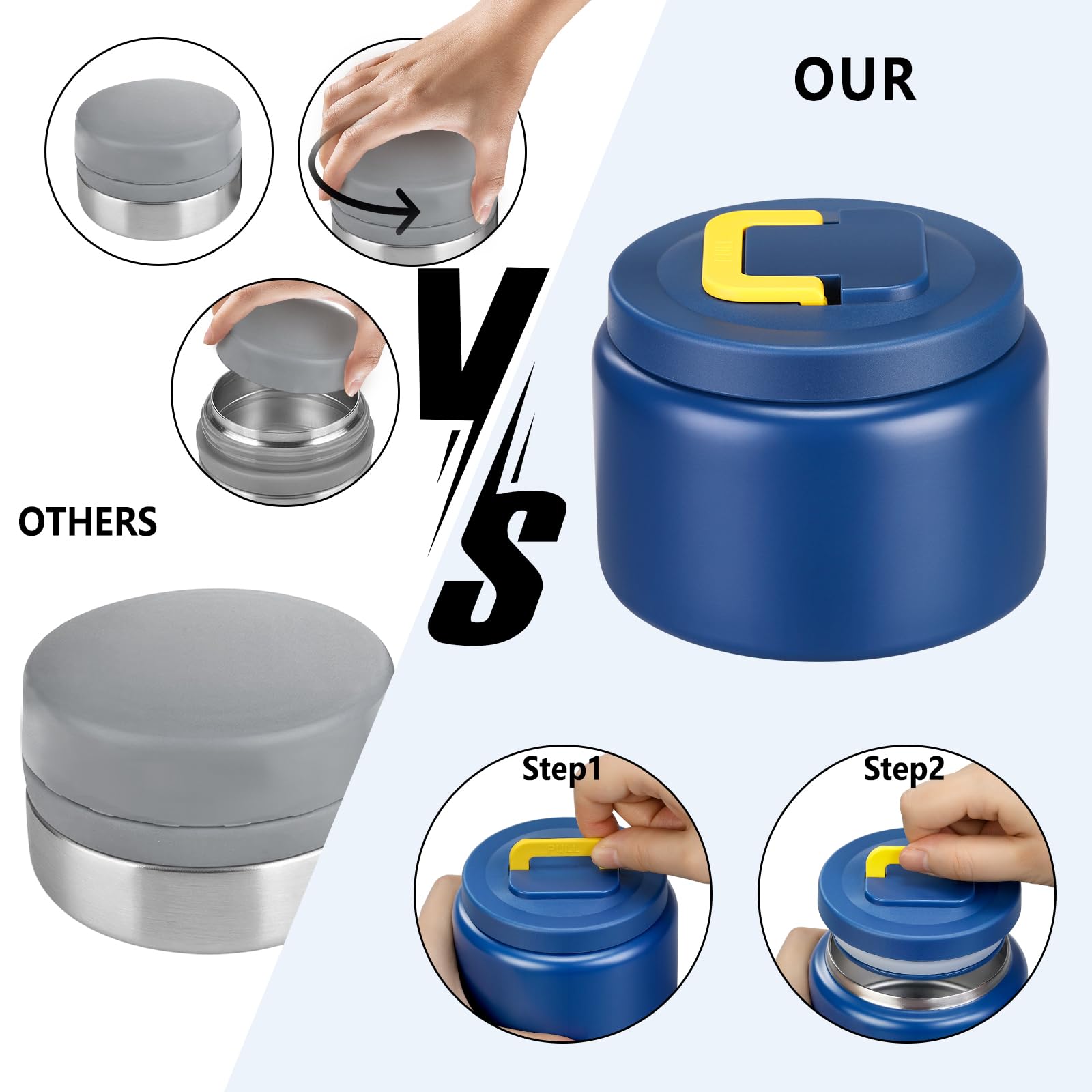 JXXM 8oz thermo jar designed for kids with kid-friendly aesthetic.
