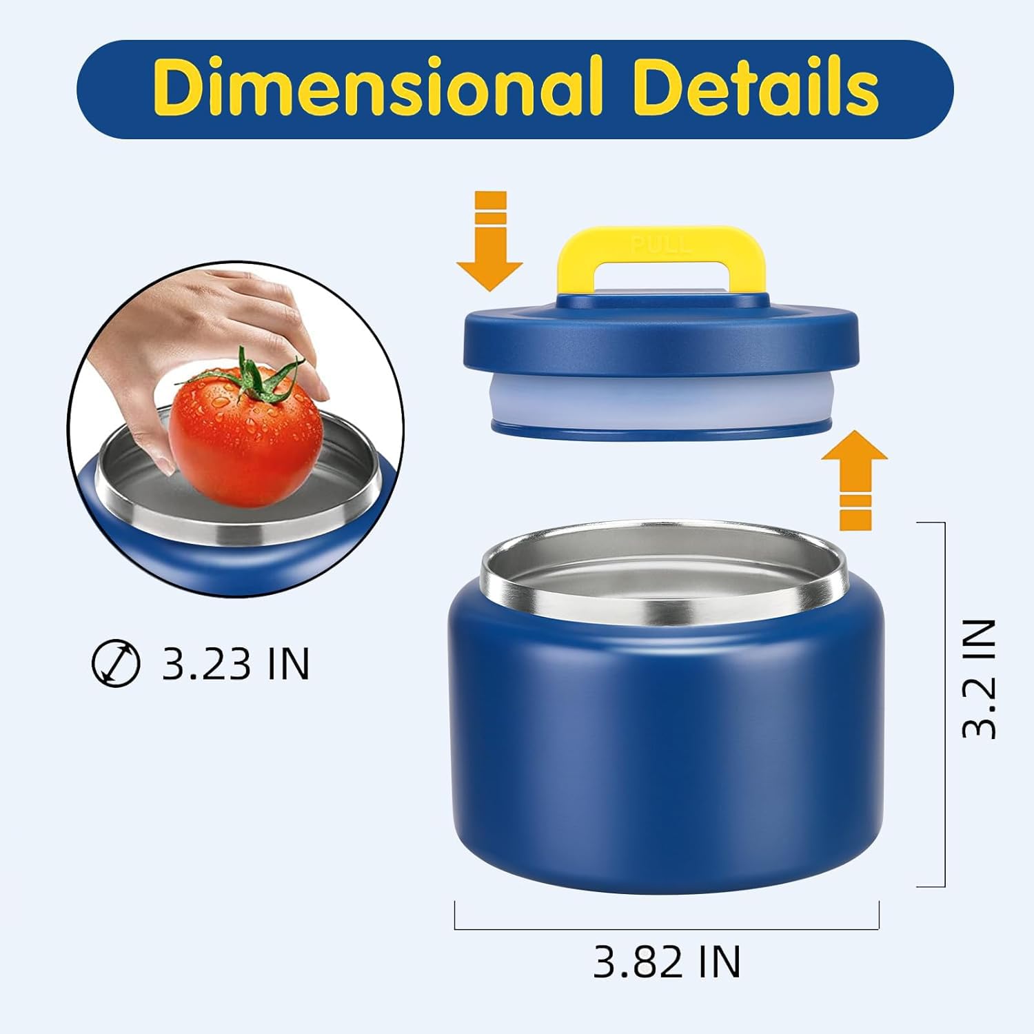 JXXM blue-pure wide-mouth jar makes filling and cleaning easier.