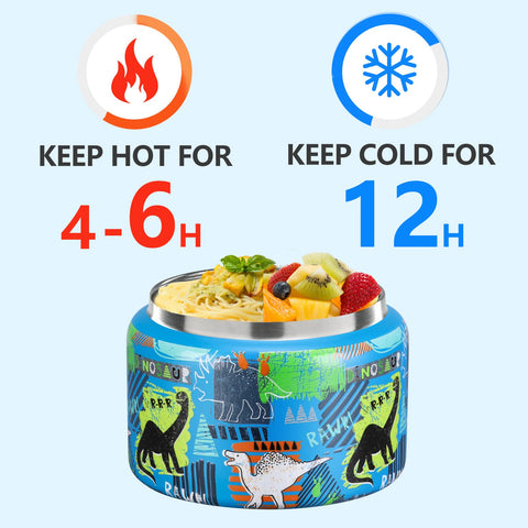 JXXM 8oz thermo jar leak-proof gasket prevents spills.