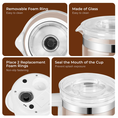 Compact frother saves counter space while delivering barista-level foam.