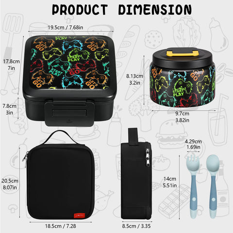 JXXM removable dividers allow customizable compartments for different foods