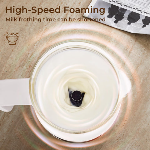Hot chocolate milk froth for rich, indulgent beverages.