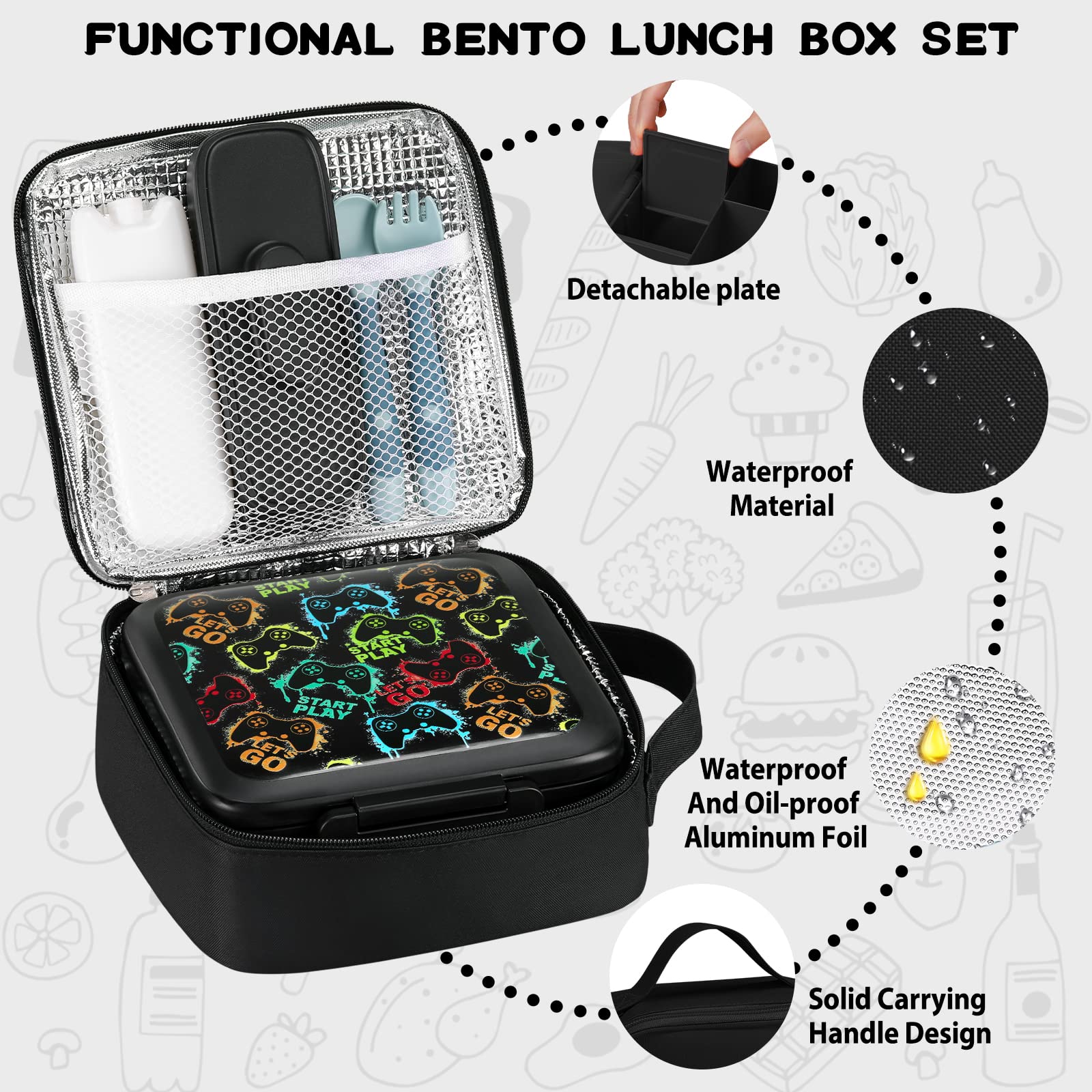 JXXM ice pack keeps snacks fresh on-the-go
