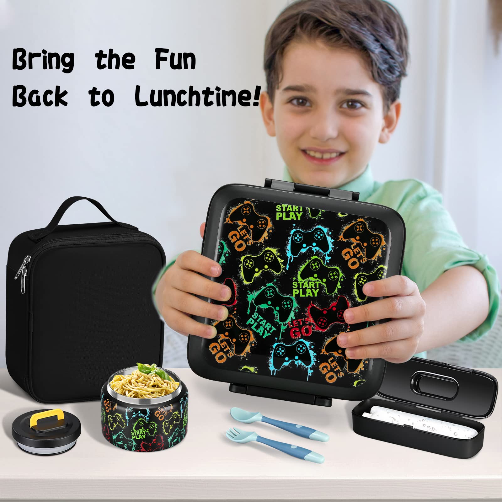 JXXM cutlery included for convenient, mess-free lunches