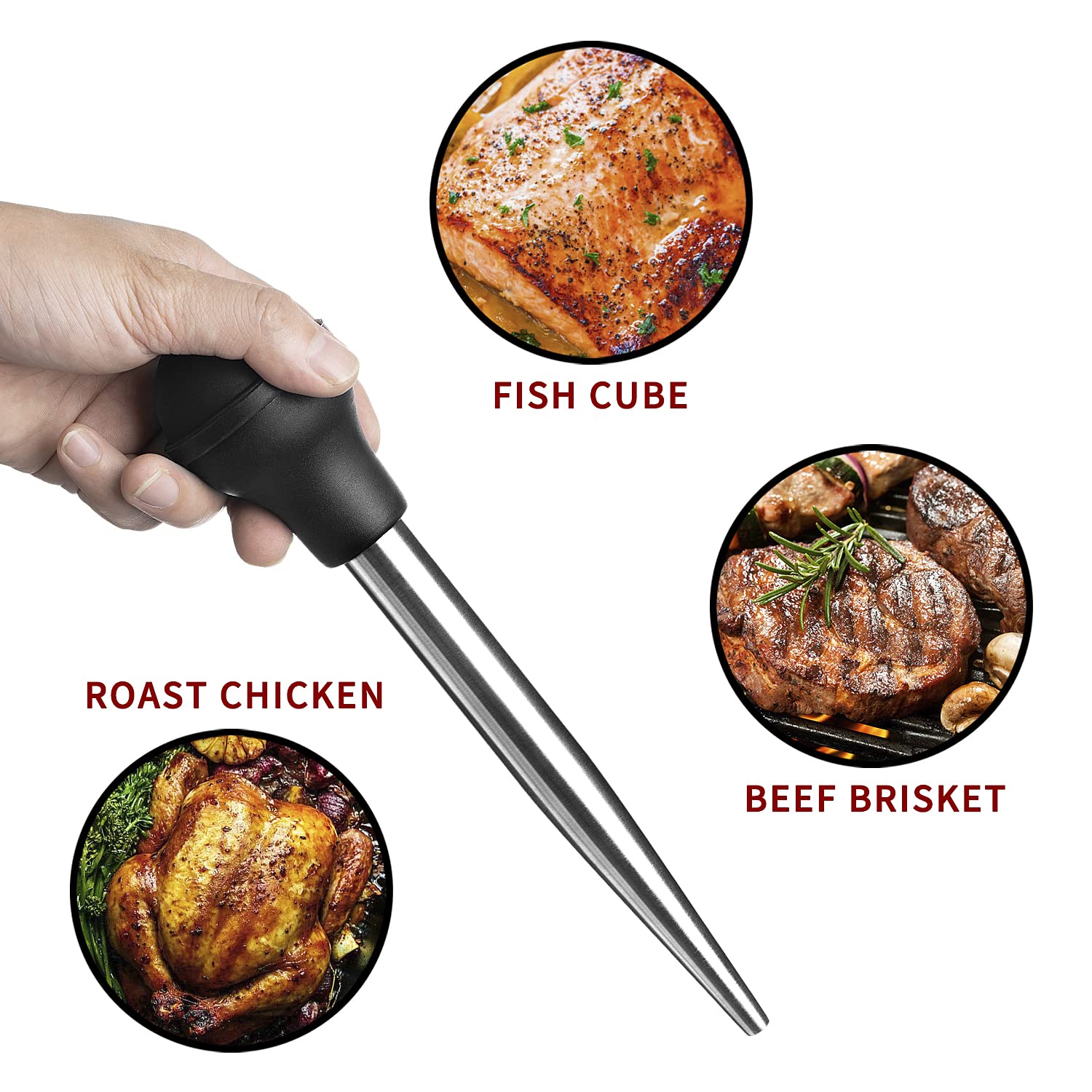 JY COOKMENT silicone bulb close-up showcasing heat resistance