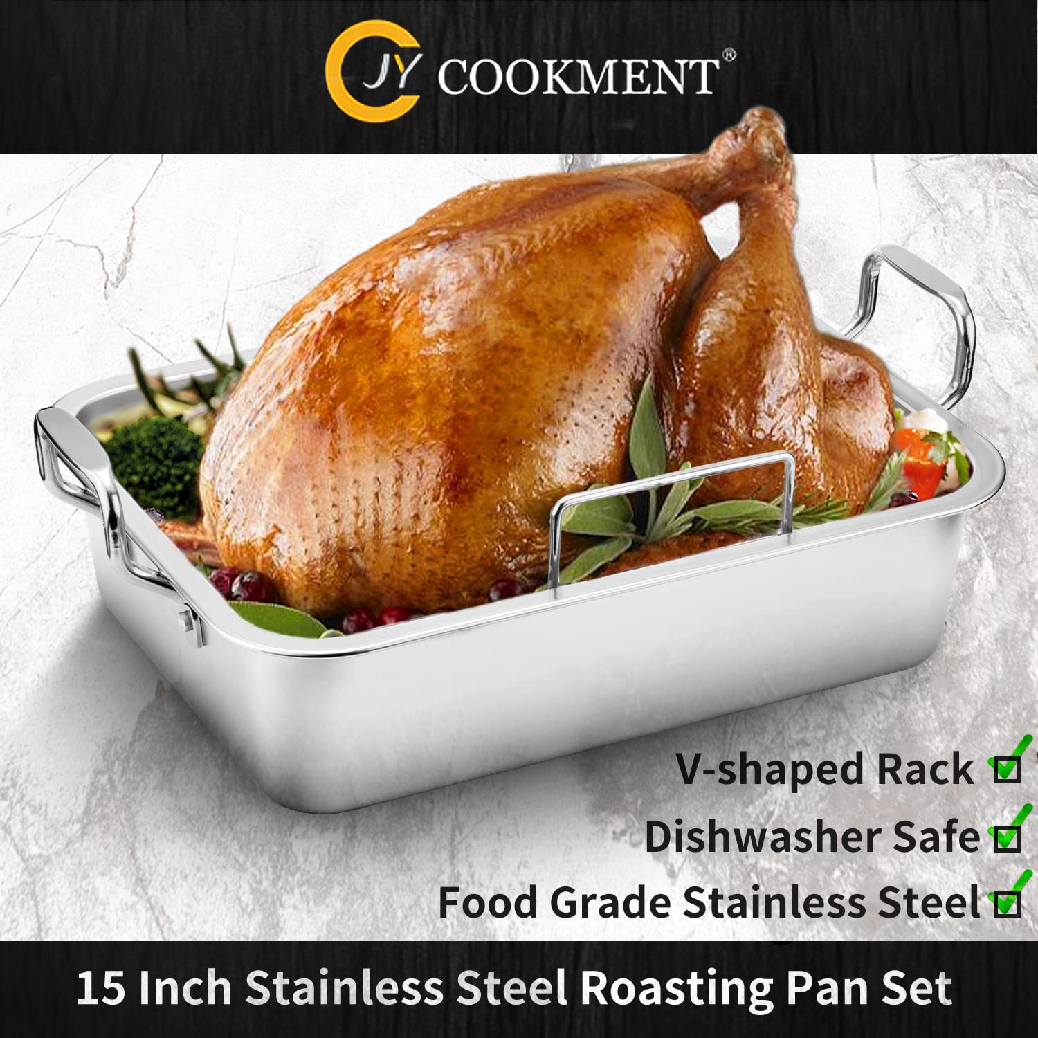JY COOKMENT turkey baster with brush highlights easy basing and cleanup.