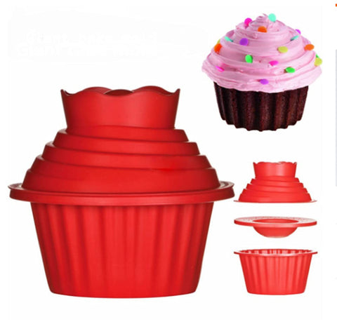 JYNHOOR giant cupcake top mold for smooth domed tops