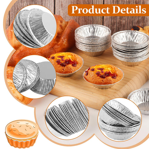 Jyongmer mini pie pans package view highlights 200-count supply for batches