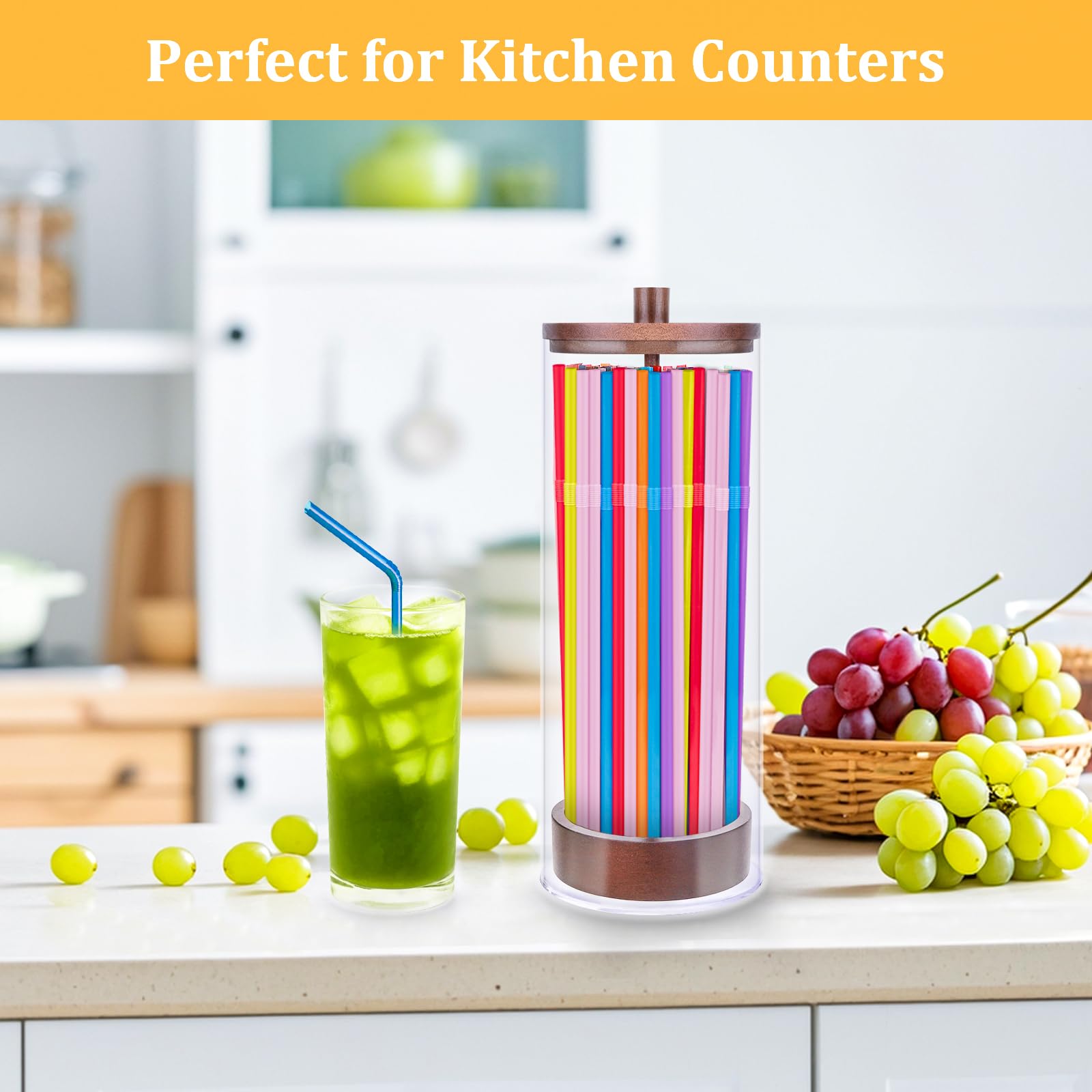 JYPS includes 100 colorful straws brightening any drink station.