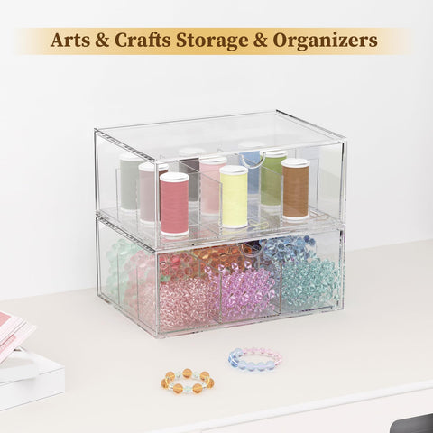 Jywantful dust-proof clear bins guard contents while remaining easy to view