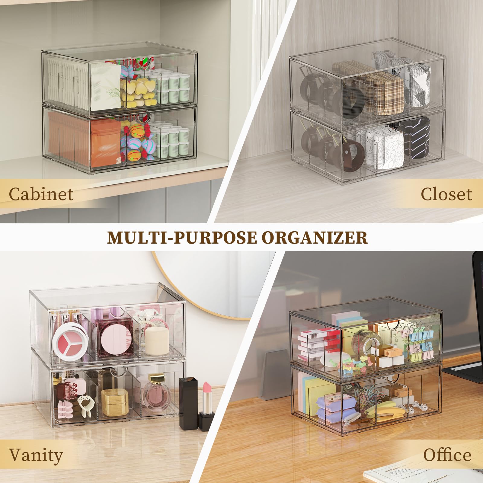Jywantful pantry cabinet organizer ideal for keeping snacks, coffee pods, and spices tidy