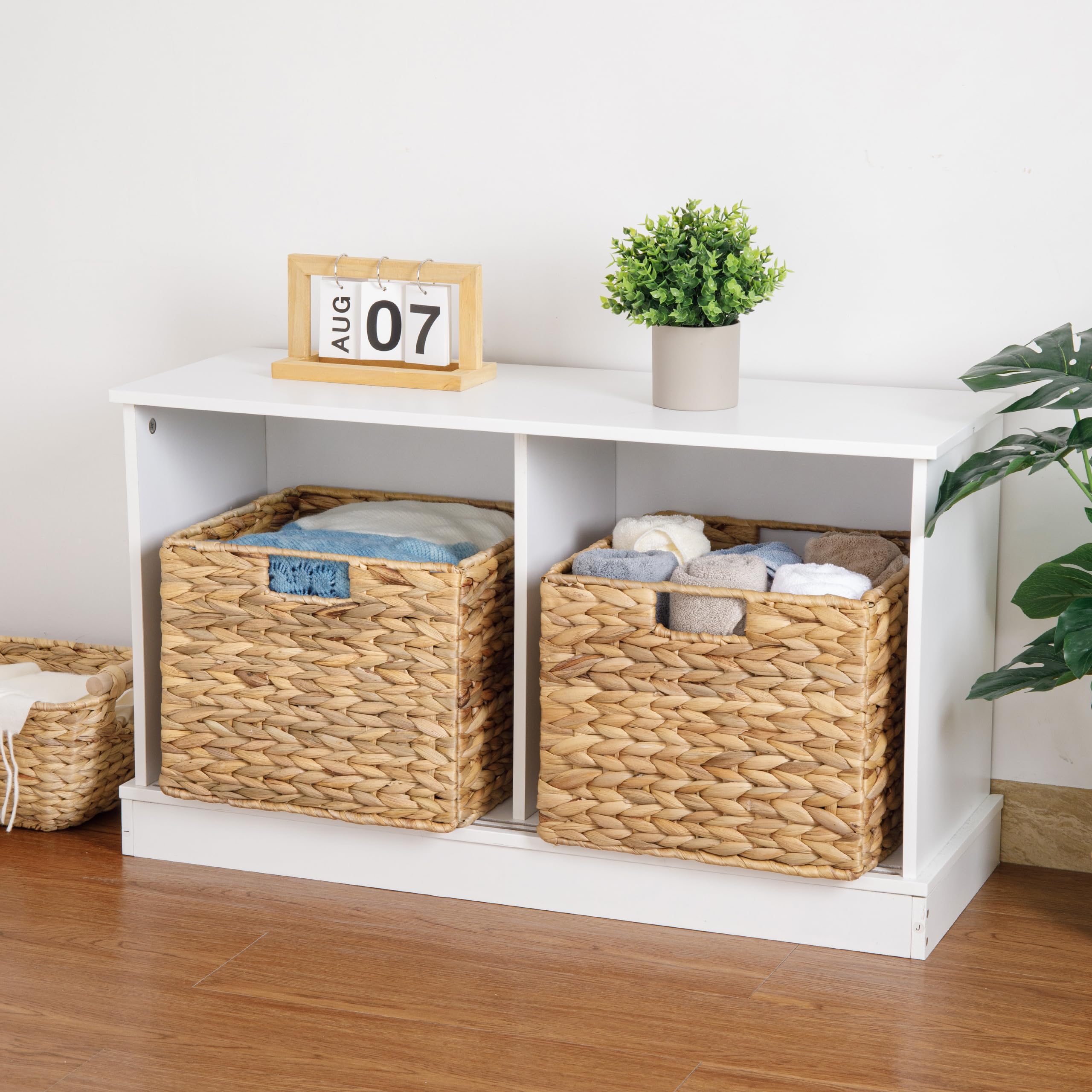 JYXIN set of 3 baskets on kitchen shelf for dry goods