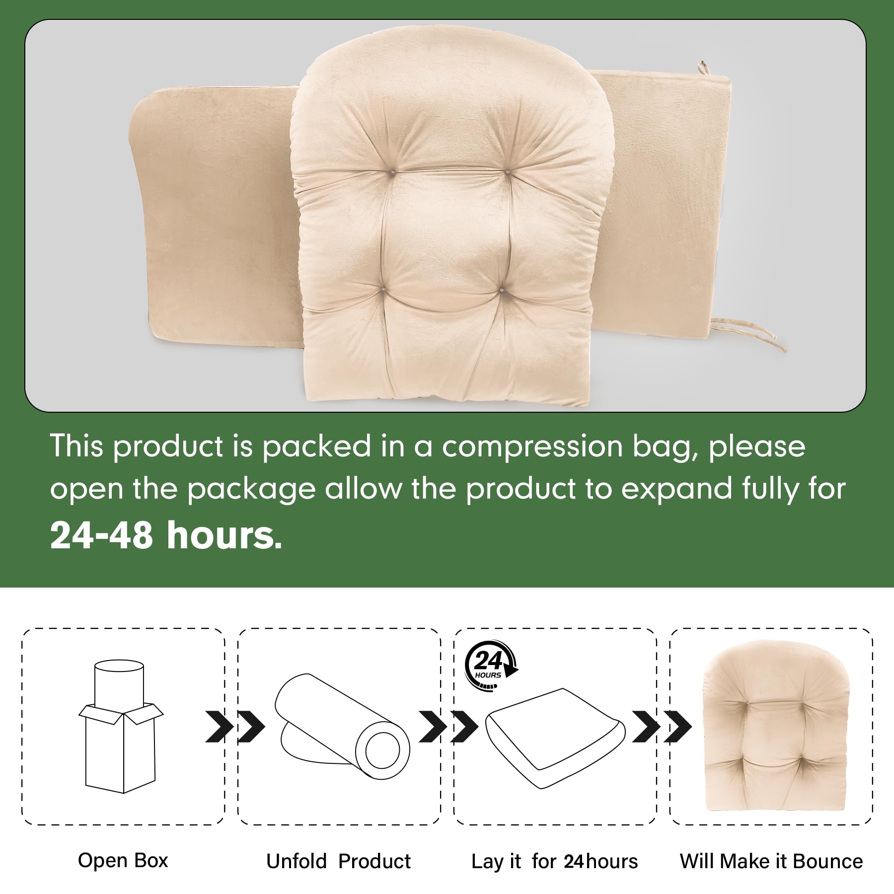JZHLLA armrest cushions with pockets in beige keep essentials handy