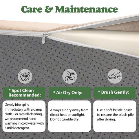 JZHLLA removable zip covers in beige simplify cleaning