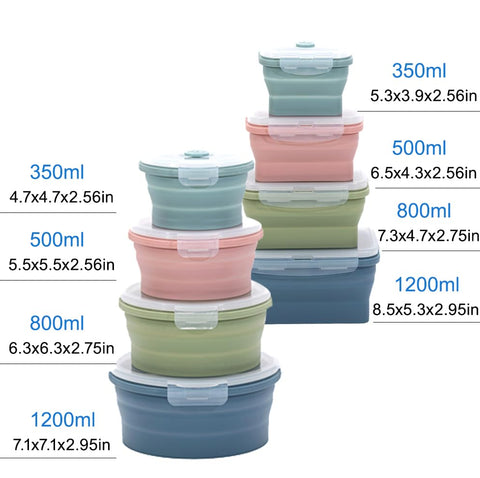 K HOME VT indigo container stacked neatly in a dishwasher-safe system.