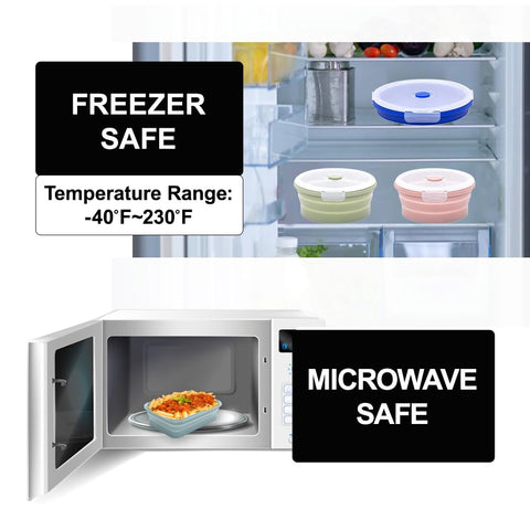 K HOME VT indigo container is microwave-safe for reheating meals.