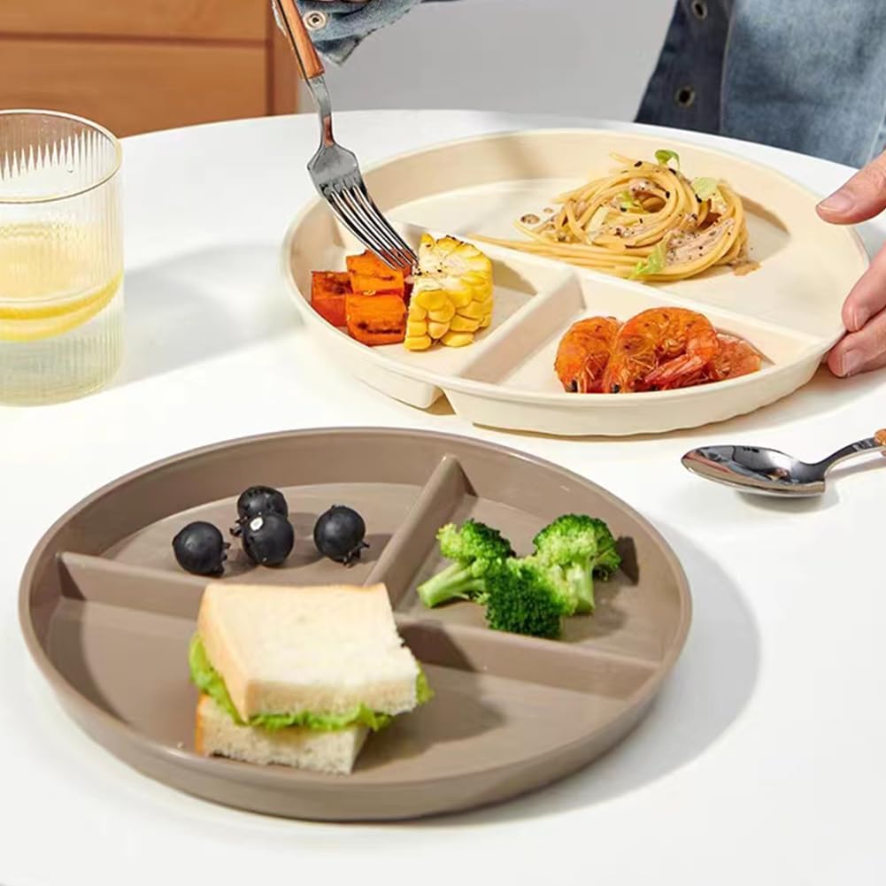 K Y KANGYUN green wheat-straw plate for kids and adults.