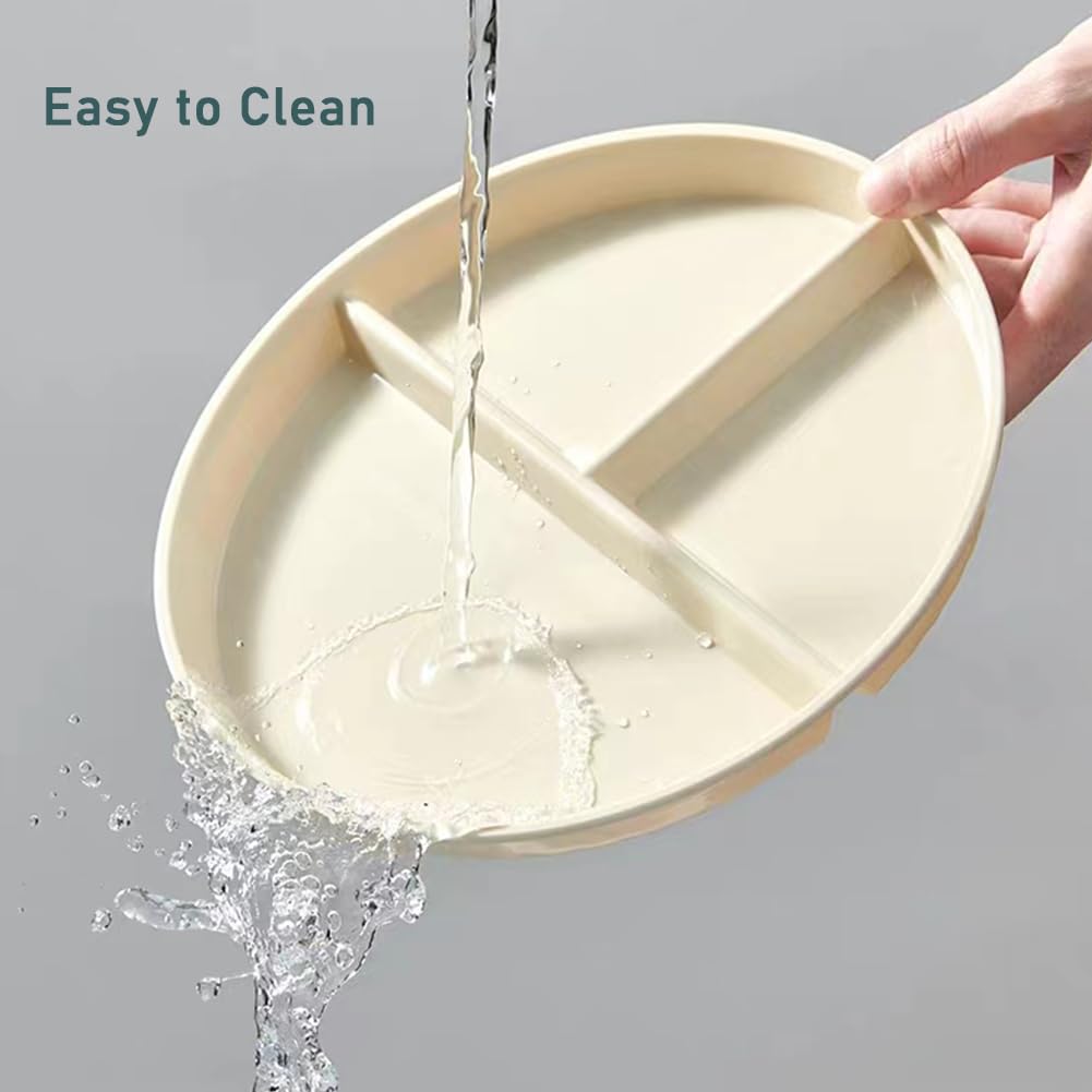 K Y KANGYUN grey wheat-straw plate, durable and stackable.