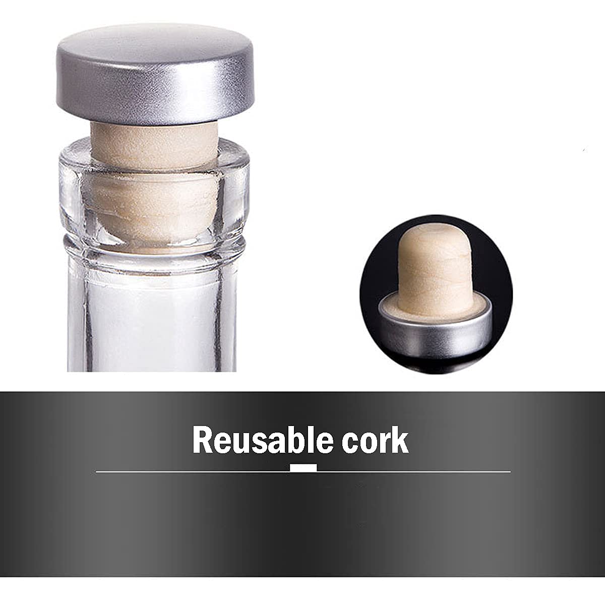 Kaachli bottle with cork stopper ensures a snug seal for oils and vinegars