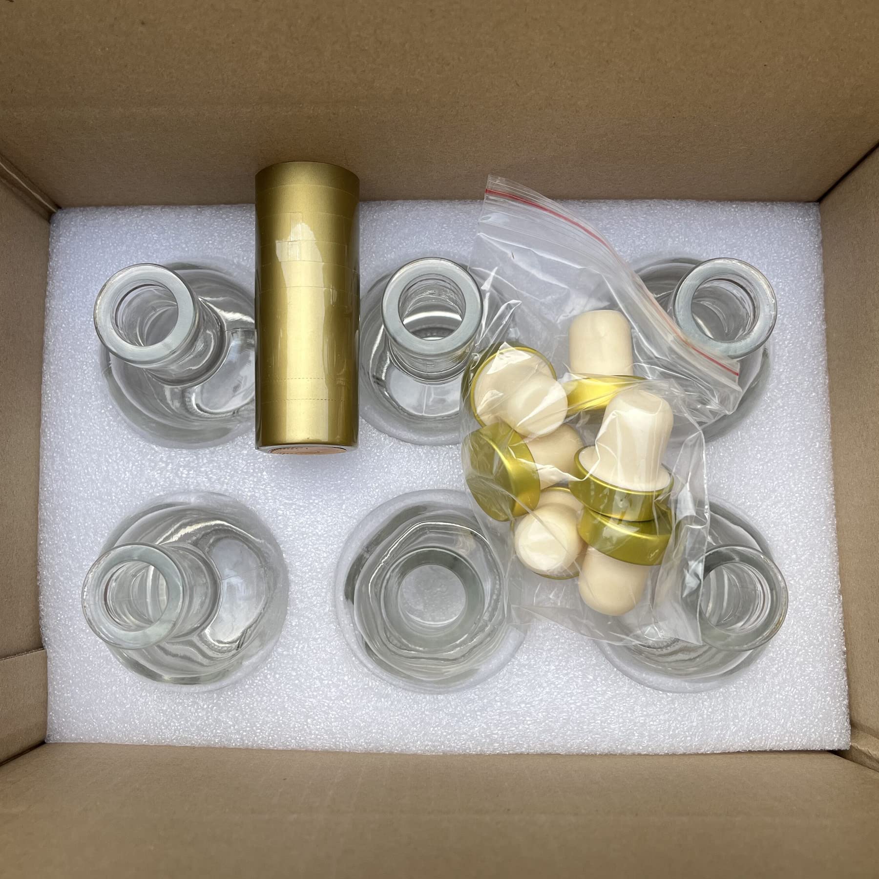 Kaachli foam-packaged bottles ready for safe shipping.