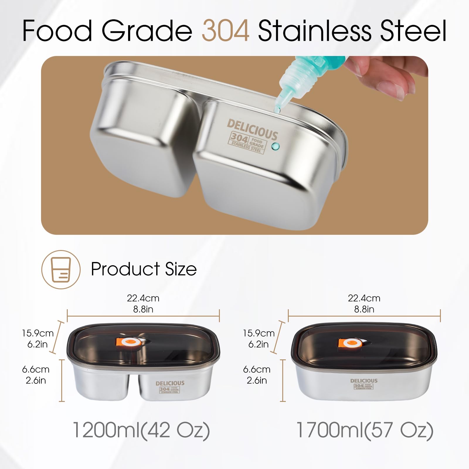Kabbas bento box lid with timer visible for freshness tracking
