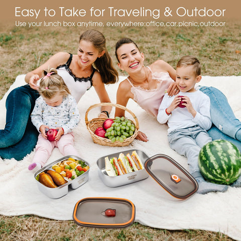 Kabbas bento box microwave oven dishwasher safe for flexible prep